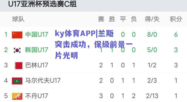 ky体育APP|兰斯突击成功，保级前景一片光明  第2张